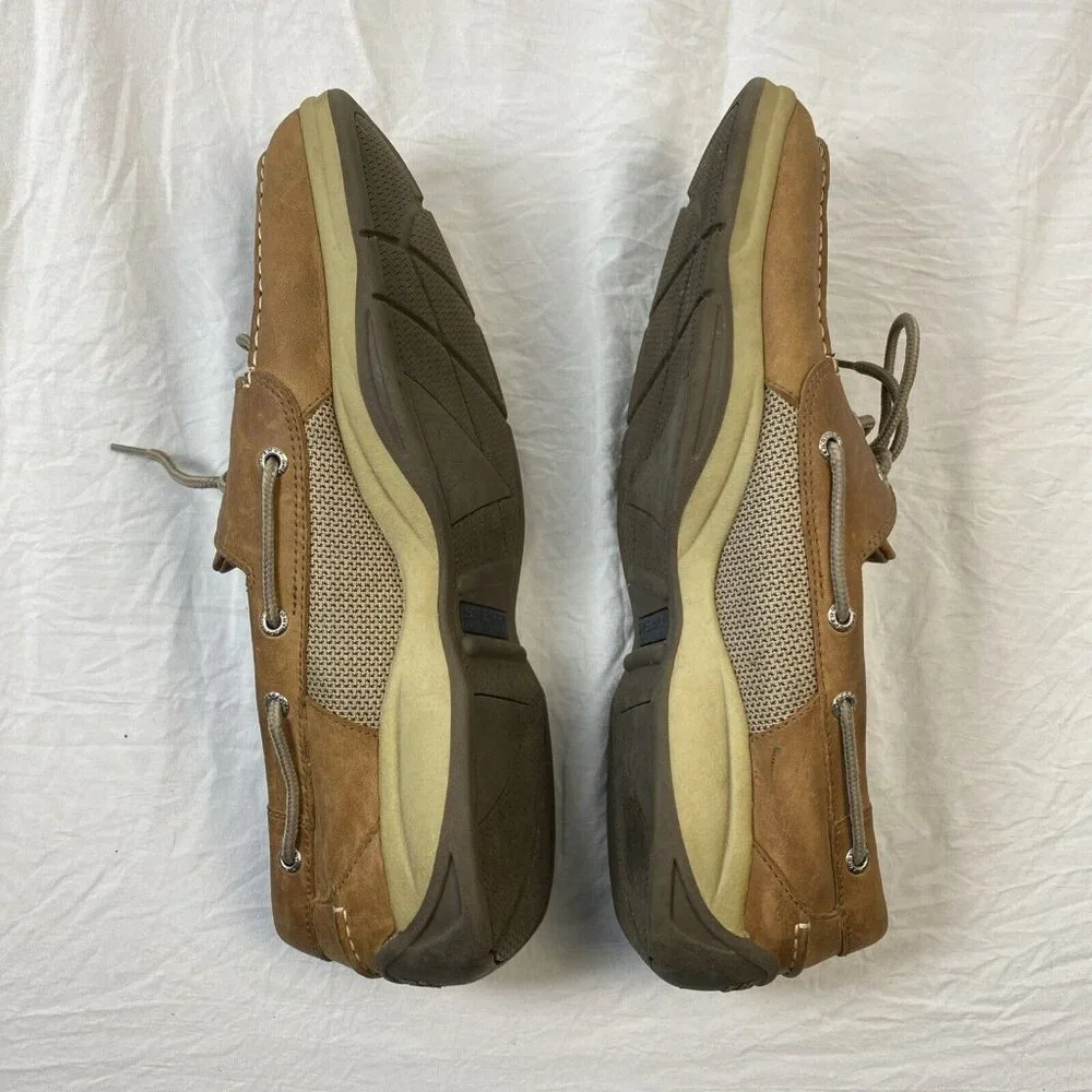 Sperry Top Sider Men’s 13 Medium Intrepid‎ Dark Tan Very Good Condition 0276308